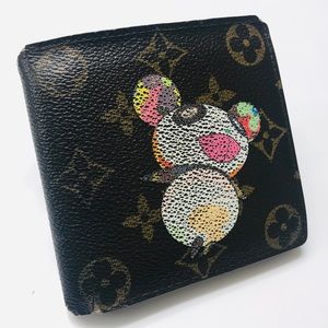 COPY - LOUIS VUITTON x Takashi Murakami Monogram Panda Marco Wallet! EUC
